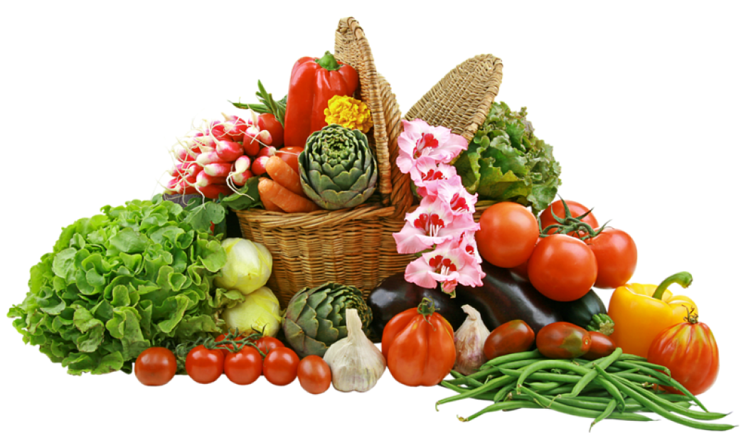 basket of fruit and vegetables