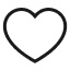 wishlist icon (outlined heart)